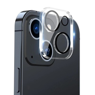 For iPhone 13 Mini 5.4 Camera Lens Colored Edge Tempered(2.5D) - Black