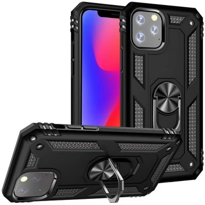 For iPhone 13 Mini 5.4 Rocker Kickstand Tough Shockproof Hybrid Case Cover - Black