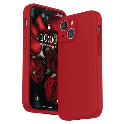 For iPhone 13 Mini 5.4 Trendy Fashion Design Hybrid Case Cover - Bee on Red