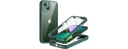 For iPhone 13 Pro All Coverage Full Protection 360 With Built-In Screen Protector Case - Midnight Green