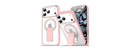 For iPhone 13 Pro All Over Diamond Luxury 2.0mm Thick TPU Cover Case - Clear/Pink