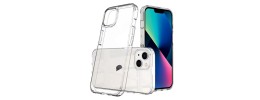 For iPhone 13 Pro All Over Diamond Luxury 2.0mm Thick TPU Cover Case - Clear/Purple