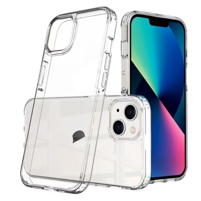For iPhone 13 Pro All Over Diamond Luxury 2.0mm Thick TPU Cover Case - Clear/Purple