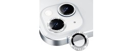 For iPhone 13 Pro Camera Lens Zinc Alloy With Diamond - Rose Gold