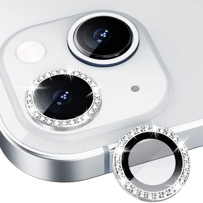 For iPhone 13 Pro Camera Lens Zinc Alloy With Diamond - Rose Gold