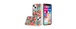 For iPhone 13 Pro Classy Floral IMD Electroplated Edge ShockProof Case Cover - Floral A