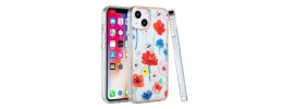 For iPhone 13 Pro Classy Floral IMD Electroplated Edge ShockProof Case Cover - Floral B