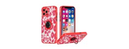 For iPhone 13 Pro Crystal Diamond Bling Magnetic Ring Stand Case Cover - Animal I