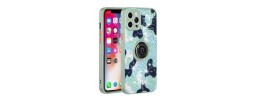 For iPhone 13 Pro Crystal Diamond Bling Magnetic Ring Stand Case Cover - CAMO A