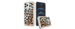 For iPhone 13 Pro Design Water Quicksand Glitter Case Cover - Animal E