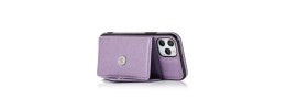 For iPhone 13 Pro ELEGANT Wallet Case ID Money Holder Case Cover - Lavender