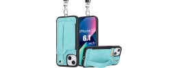 For iPhone 13 Pro ELEGANT Wallet Case ID Money Holder Case Cover - Teal