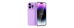 For iPhone 13 Pro Electroplated Fashion Solid Color TPU Case Cover - Light Purple