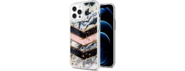 For iPhone 13 Pro Epoxy Marble Design Hybrid Case Cover - Teal