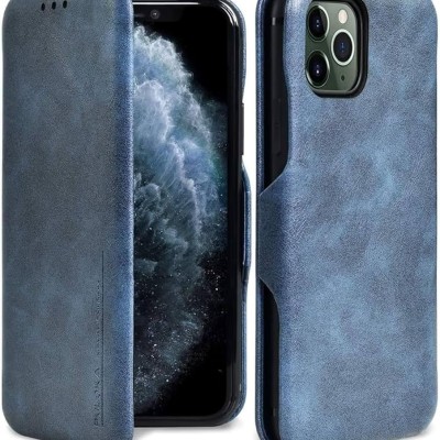 For iPhone 13 Pro Foldable Magnetic Kickstand Vegan Case Cover - Teal