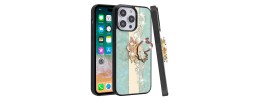 For iPhone 13 Pro Full Diamond with Ornaments Hard TPU Case Cover - Green Love Bird