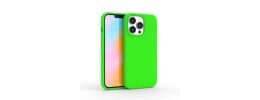For iPhone 13 Pro Graphic Design Epoxy Colorful Glitter Hybrid Case Cover - Neon Green Smile Stars