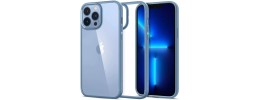 For iPhone 13 Pro High Quality Premium Ultra Thin Transparent Fused Hybrid Case Cover - Matte Blue