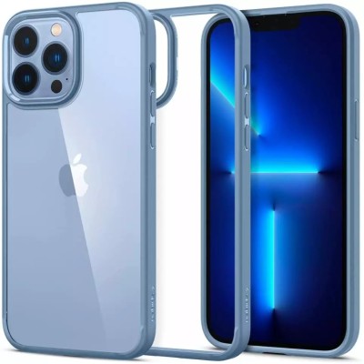 For iPhone 13 Pro High Quality Premium Ultra Thin Transparent Fused Hybrid Case Cover - Matte Blue