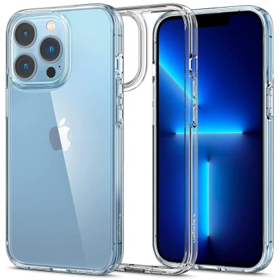 For iPhone 13 Pro High Quality Transparent Gradient Shockproof Hybrid Case Cover - Blue