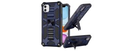 For iPhone 13 Pro Machine Design Magnetic Kickstand Case Cover - Camo Blue