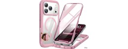 For iPhone 13 Pro Machine Design Magnetic Kickstand Case Cover - Camo Pink