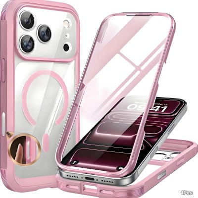 For iPhone 13 Pro Machine Design Magnetic Kickstand Case Cover - Camo Pink
