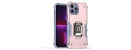 For iPhone 13 Pro Machine Magnetic Kickstand Case Cover - Rose Gold