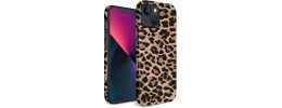 For iPhone 13 Pro Max Bling Animal Design Glitter Hybrid Case Case - Blue Leopard