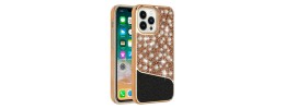 For iPhone 13 Pro Max Bling Hybrid Case Cover - J