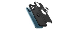 For iPhone 13 Pro Max CHIEF Oil Painted Magnetic Ring Stand Hybrid Case Cover - Black
