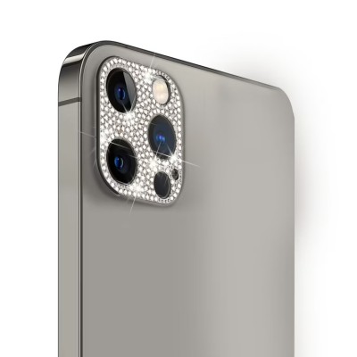 For iPhone 13 Pro Max Camera Lens Zinc Alloy With Diamond - Gold