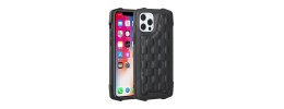 For iPhone 13 Pro Max Chromed Edge Glitter Star TPU Thick Cover Case - Black