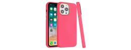 For iPhone 13 Pro Max Classy Slick Chromed Around Hybrid Case Cover - Hot Pink