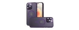 For iPhone 13 Pro Max Complete Protection HQ Hybrid with Metal Tempered Camera Glass - Purple