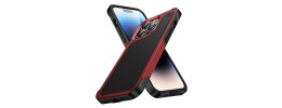 For iPhone 13 Pro Max DOT Thick Beautiful Hybrid Case Cover - Black/Red