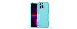 For iPhone 13 Pro Max Exquisite Tough Shockproof Hybrid Case Cover - Blue