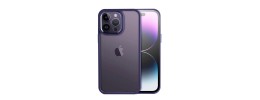For iPhone 13 Pro Max Fusion Transparent Clear Hybrid Case Cover - Purple