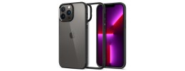 For iPhone 13 Pro Max High Quality Premium Ultra Thin Transparent Fused Hybrid Case Cover - Trans Black