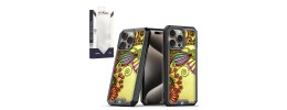 For iPhone 13 Pro Max METKASE Premium RANK Design Fused Hybrid in Slide-Out Package - Green Floral