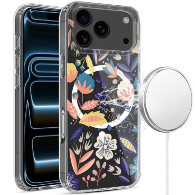 For iPhone 13 Pro Max Metal Diamond CD Pattern Design Matte Finished Hybrid with Rotational Ring [Car Mount Friendly] Case - 1