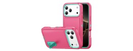 For iPhone 13 Pro Max PEAK 3in1 Toughest Hybrid with Stand Cover Case - Teal/Hot Pink
