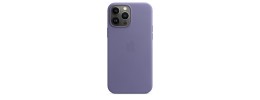 For iPhone 13 Pro Max PU Leather Window Flap Case with Cover - Dark Purple