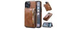 For iPhone 13 Pro Max SPLENDID Glitter BOW Design TPU Case Cover - Brown