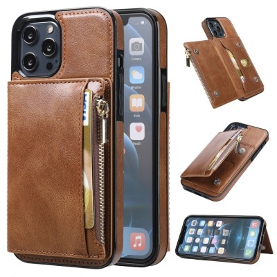 For iPhone 13 Pro Max SPLENDID Glitter BOW Design TPU Case Cover - Brown
