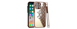 For iPhone 13 Pro Max SPLENDID Glitter BOW Design TPU Case Cover - Red