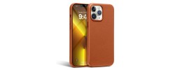For iPhone 13 Pro Max SPLENDID Glitter Good Luck Floral Design TPU Case Cover - Brown