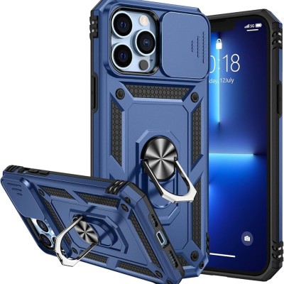 For iPhone 13 Pro Max V 3in1 Combo Kickstand Holster Cover Case - Dark Blue