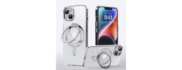 For iPhone 13 Pro Multi-Functional Card Magnetic Ring Stand Hybrid Camera Case Cover - Silver