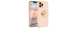 For iPhone 13 Pro Optimum Magnetic RingStand Case Cover - Rose Gold